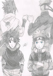 Naruto and Sasuke