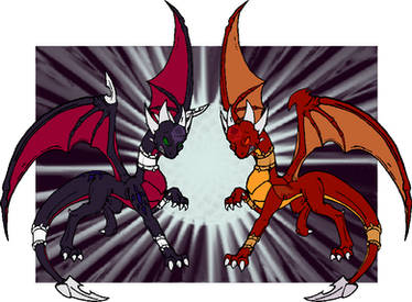 Dark Flarena and Dark Cynder