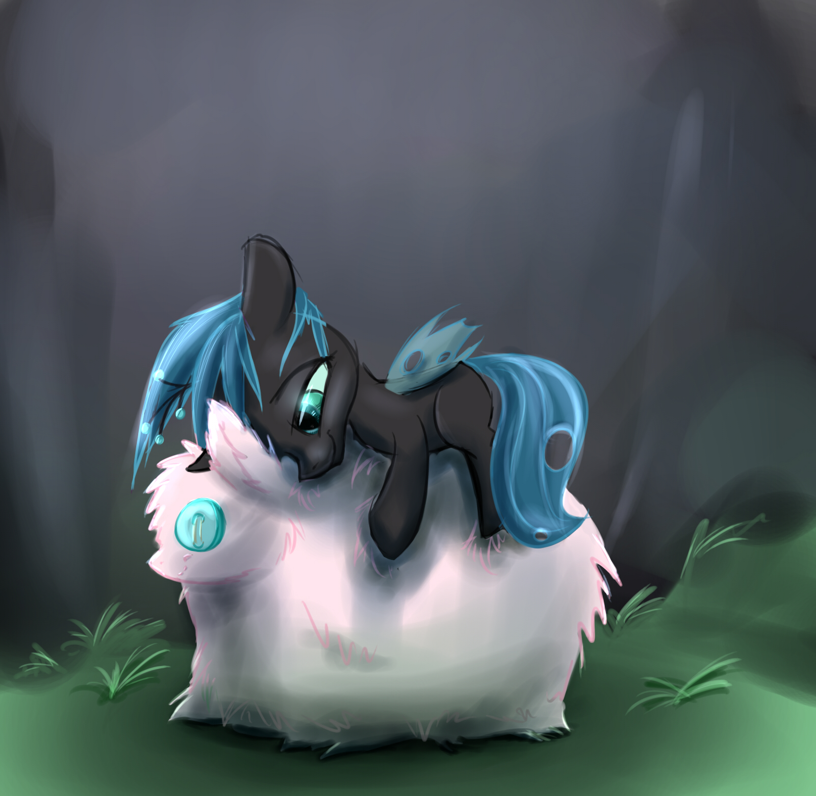 Filly Chrysalis and fluffledoll