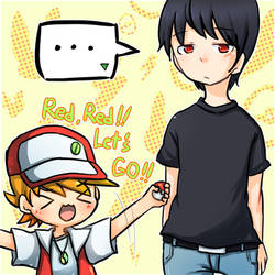 Red san and chibi Green