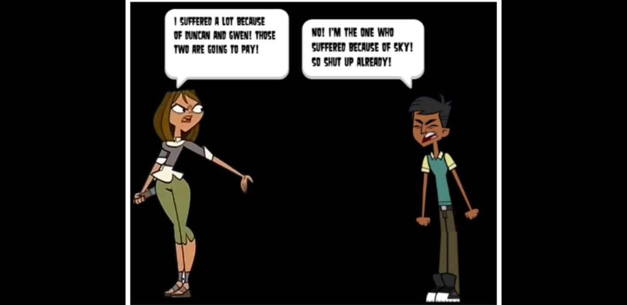 Courtney and Dave arguing by bliss490 on DeviantArt