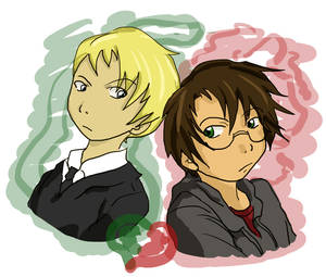 HP: Drarry - Green 'n Red