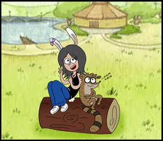 Me and Rigby xD