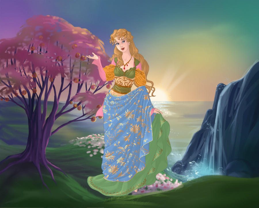 Ostara(or Eostre),Germanic goddess of spring by AkhillesY on DeviantArt