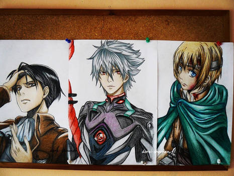 Rivaille, Kaworu and Armin