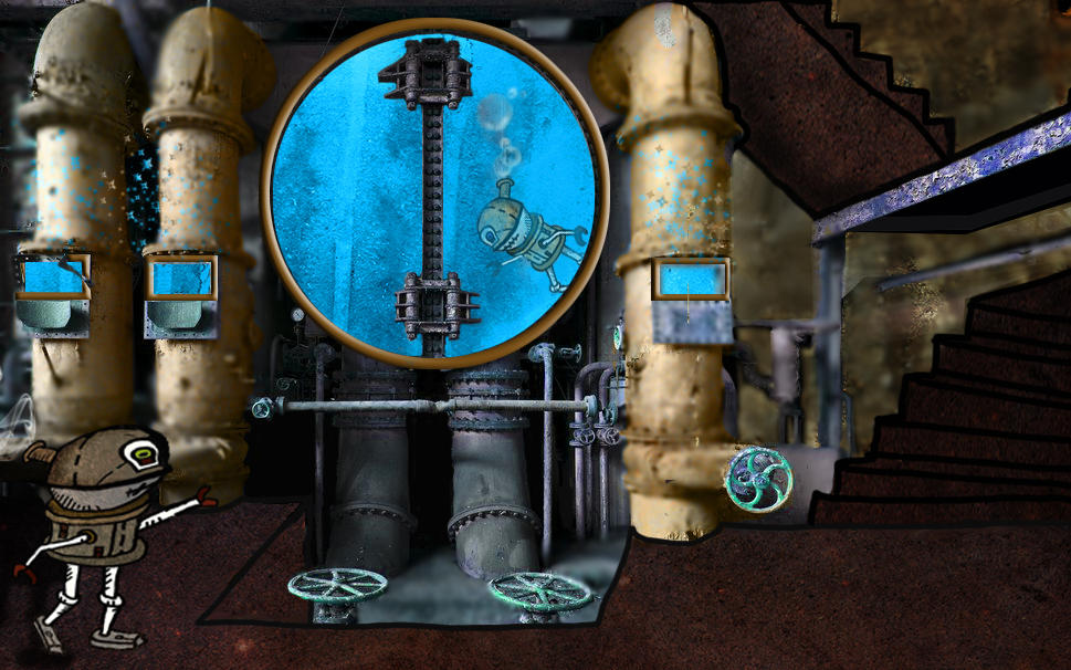 Robots Swim by Rosscokai on DeviantArt