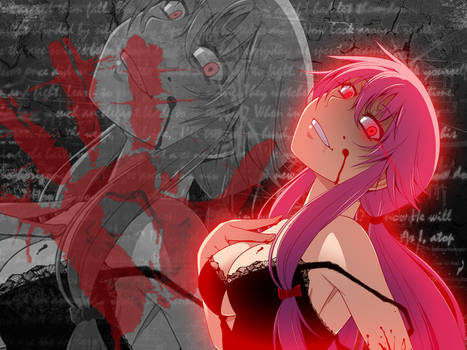 -Bloody Yuno- Mirai Nikki Wallpaper