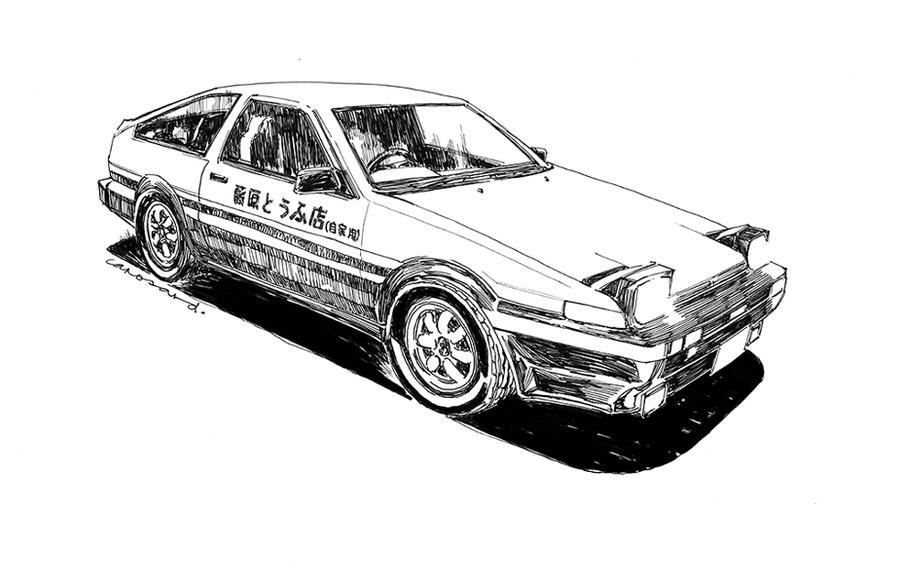 Initial D - AE86 Tofu Drift Car by canosard on DeviantArt