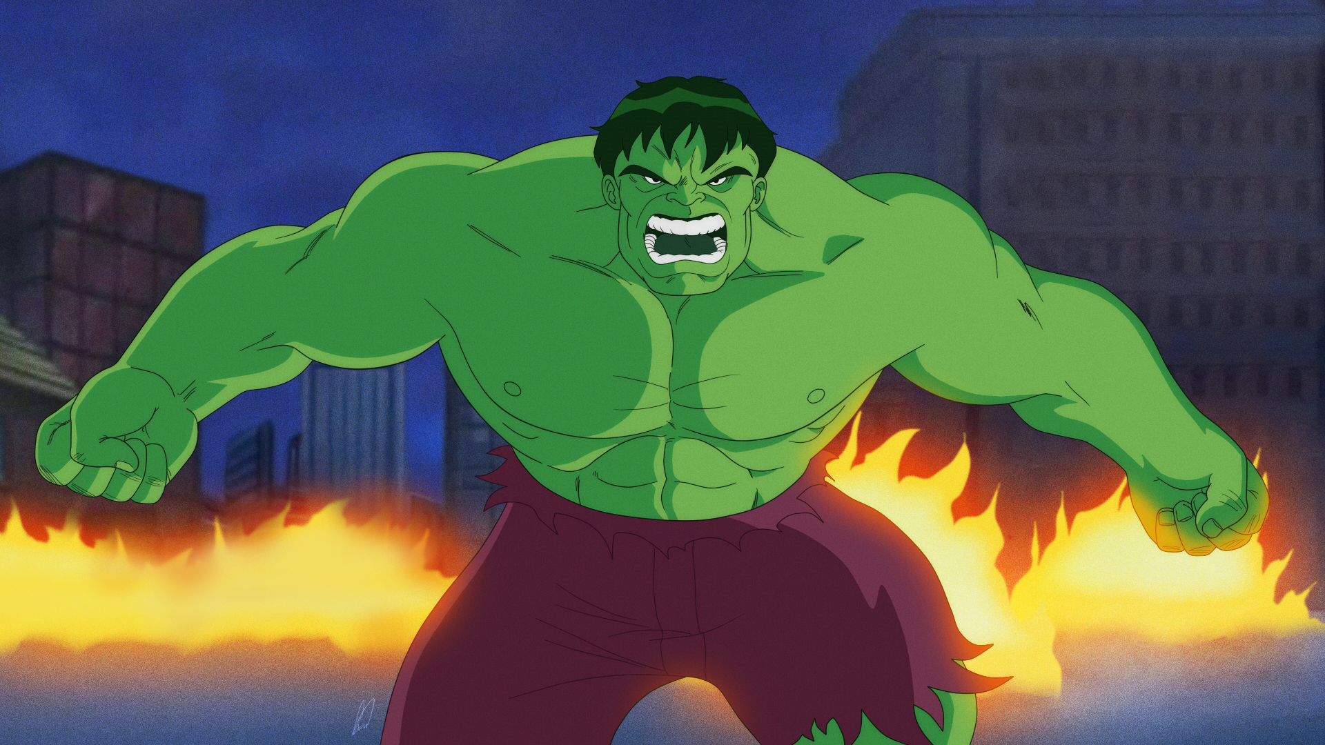 The Incredible Hulk on HULK ANIMATED SERIES Style by Supremospidey on  DeviantArt