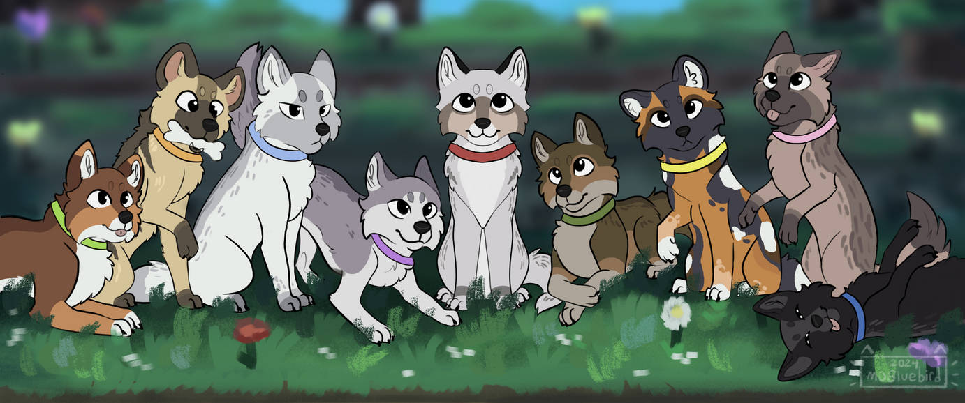 Minecraft Wolves by SpectralDreamer on DeviantArt