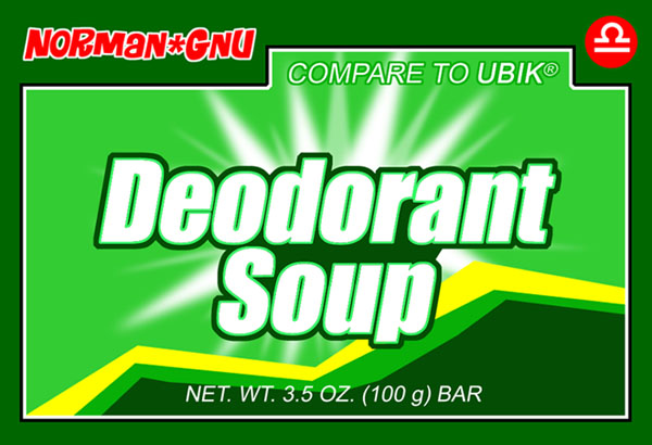 Deodorant Soup Label