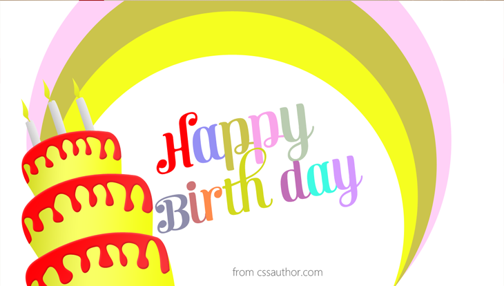 Free Funny Birthday Cards PSD - cssauthor.com