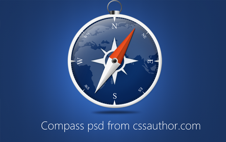 Beautiful Compass PSD for Free Download