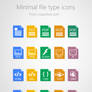 Beautiful Minimal File Type Icons PSD for Free
