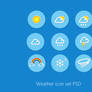 Weather Icon Set PSD