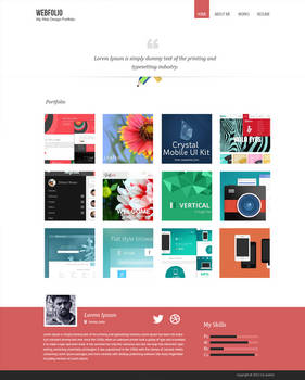 Minimal Portfolio Template PSD - cssauthor.com