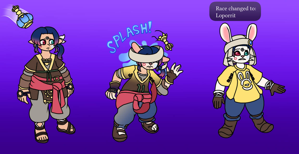 Pupulo Pupulo: Lalafell to Loporrit by M3gaSn1p3r on DeviantArt