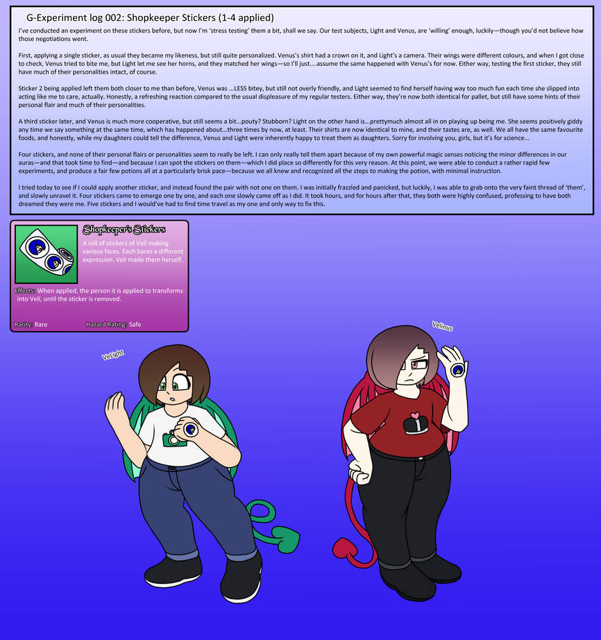 Shopkeeper Sticker G-Test log: Shopkeeper's Stickers (1-4) by M3gaSn1p3r on DeviantArt
