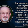 Salman Rushdie on Criticizing Ideas (Quote)