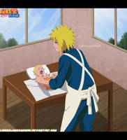 Minato y Naruto bebe