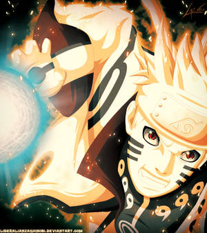 Naruto 598: Naruto Rasengan Modo Bijuu