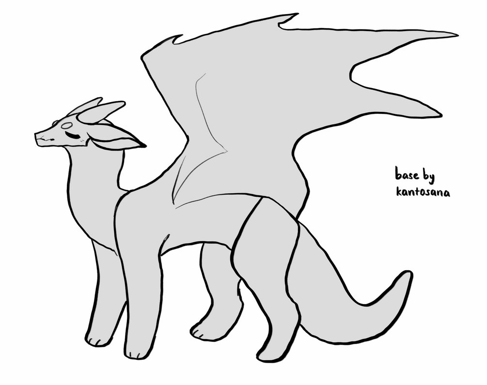 Dragon Animation Base dragon base by kantosana on DeviantArt