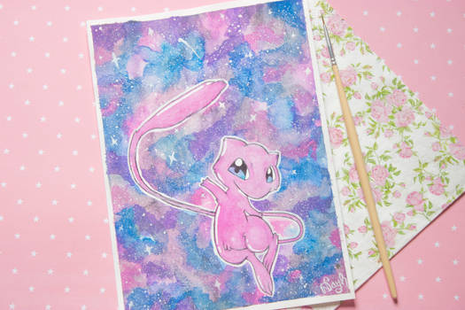 Galaxy watercolor Mew