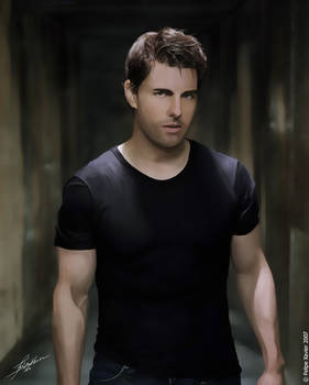 Tom Cruise Pintura Digital