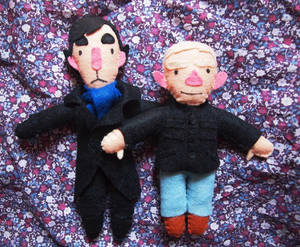 Sherlock + John dolls