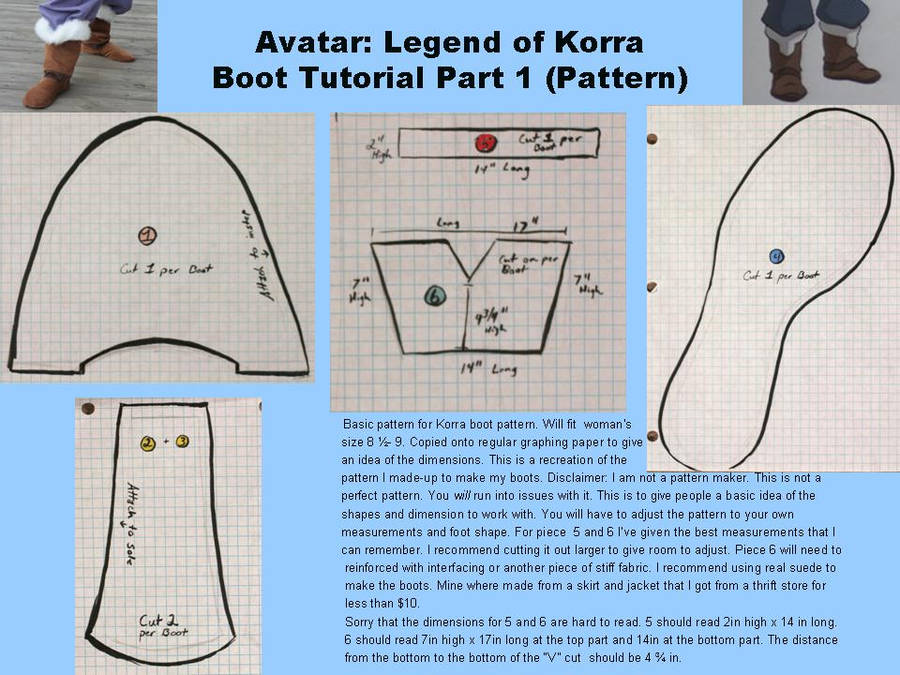 Avatar: Legend of Korra Boot Tutorial pt. 1 by ScissorWizardCosplay