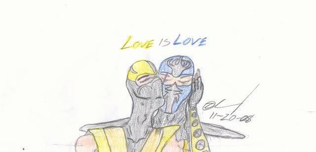 MK Yaoi Scorpion and Sub-Zero