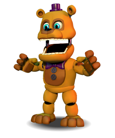 Nightmare fredbear by Genkafoxofficial -- Fur Affinity [dot] net