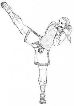 Muay Thai Self-Portrait