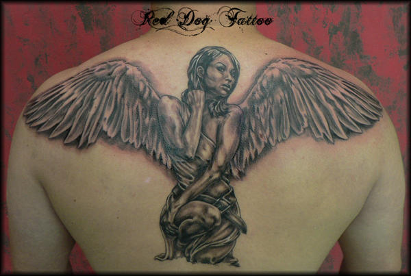 Angel Back Tattoo