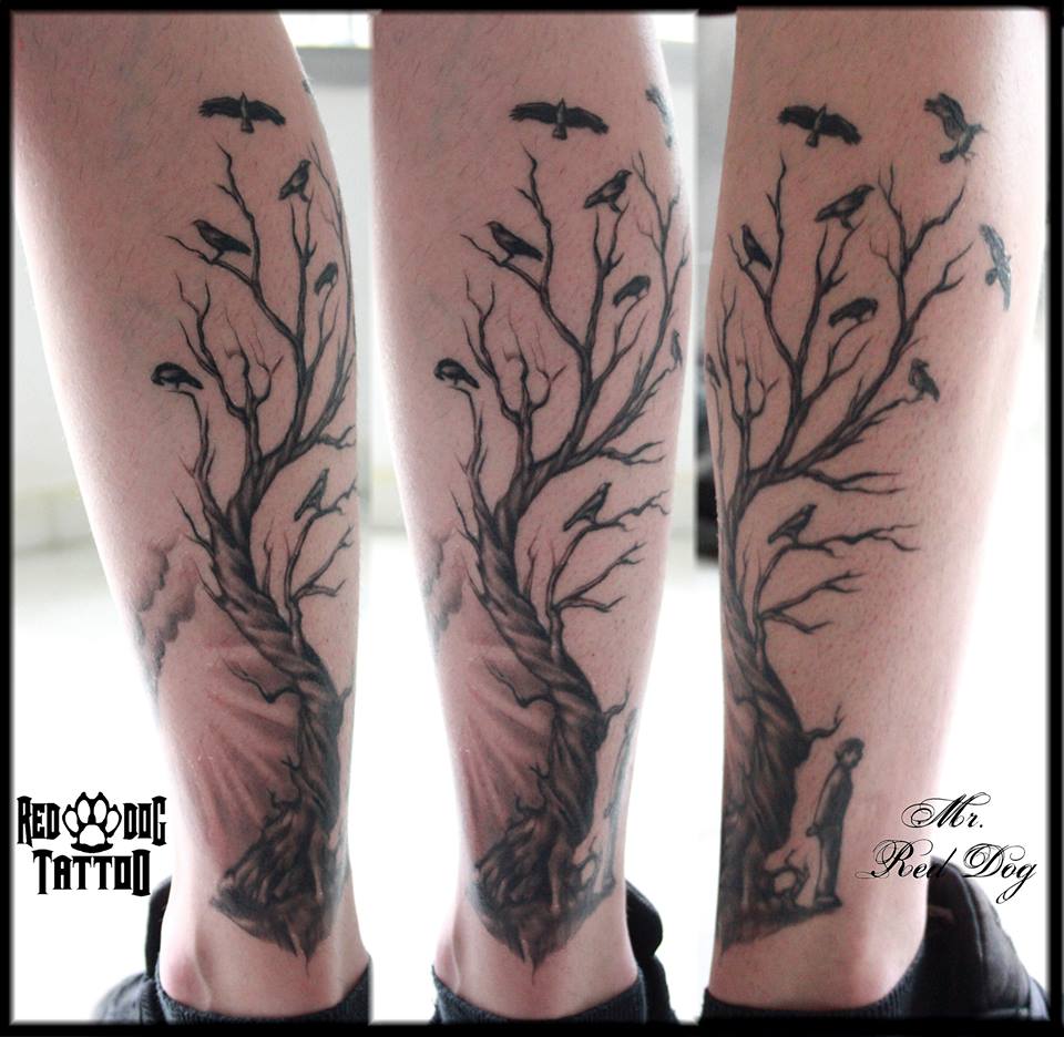 Shaded tree healed by Reddogtattoo on DeviantArt Shaded tree healed by Reddogtattoo on DeviantArt