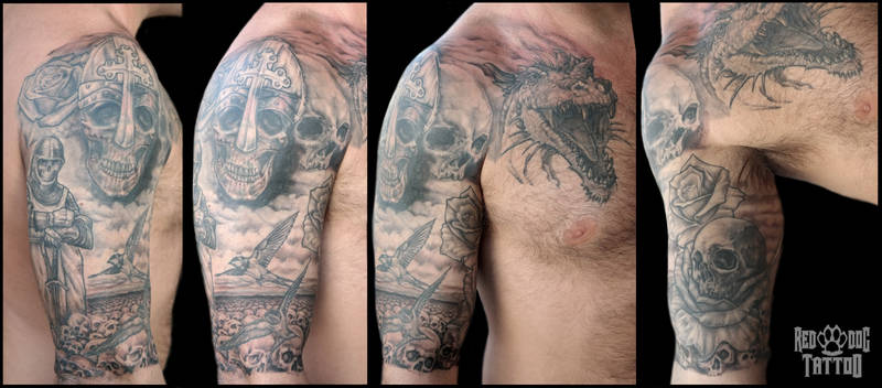 The Knights Templar Cover up Tattoo