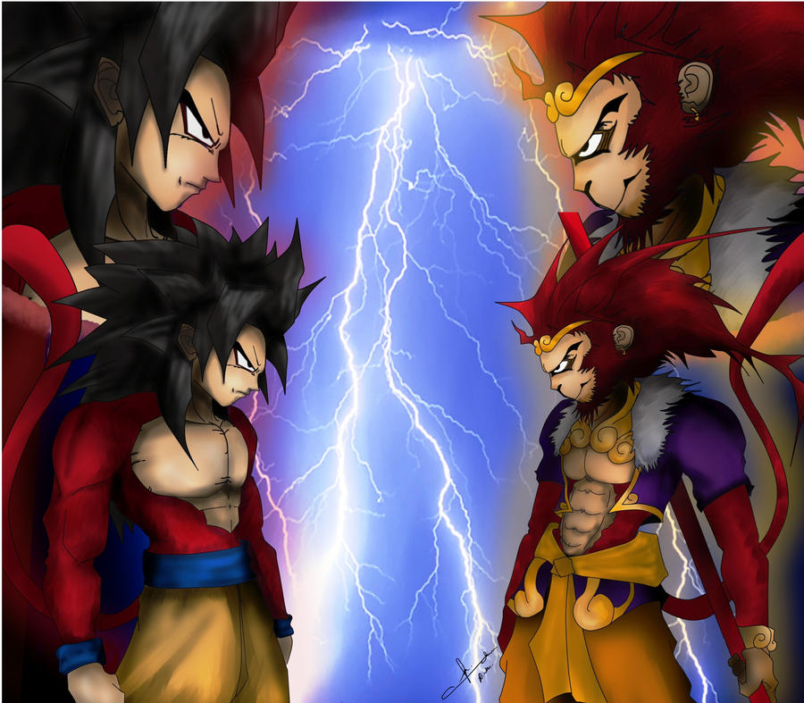 The Clash Son Goku Vs Sun Wukong By Onirinku On Deviantart The Clash Son Goku Vs Sun Wukong By Onirinku On Deviantart