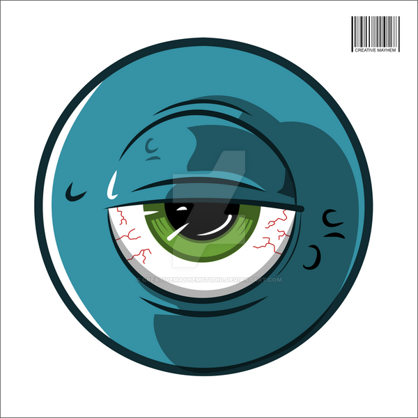 Sticker One Eye Eye - sticker by CreativeMayhemSTUDIO on DeviantArt
