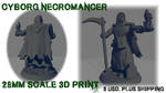 Necromancer 28mm scale miniature 3d print FOR SALE by SucculentFruit13