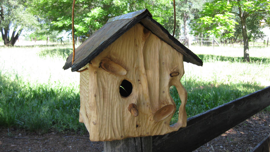 Rustic Birdhouse by WoodMystics on DeviantArt