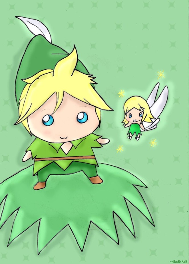 Len and Rin : peter pan