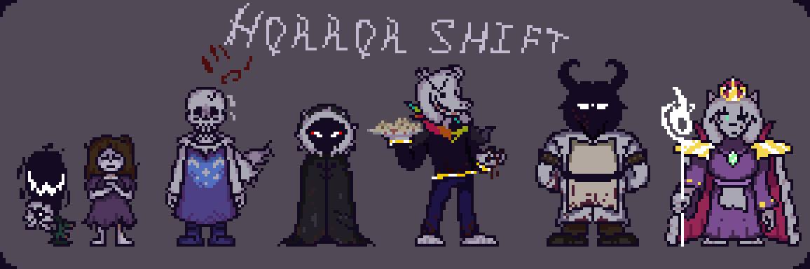 Horror!Sans Overworld Sprites by Coffey12 on DeviantArt