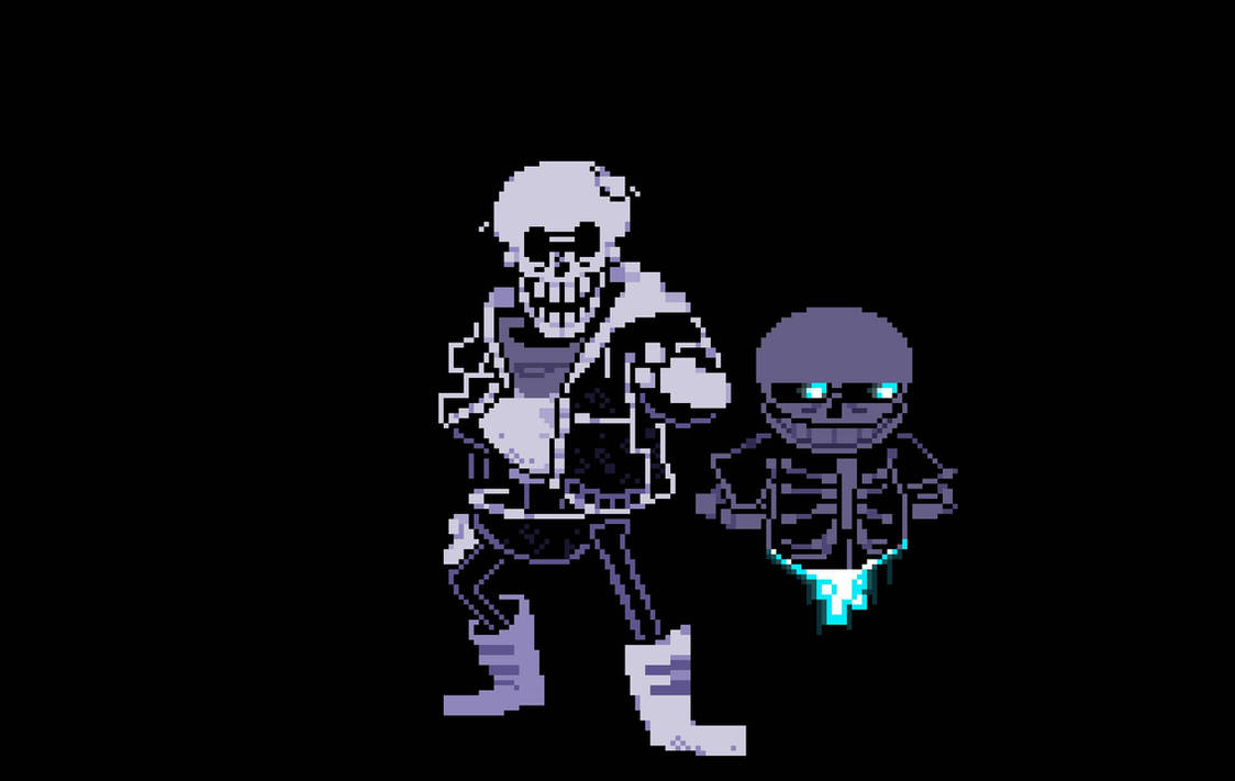 Dustbelief Papyrus and Dusttale sans by PicnicKingdom