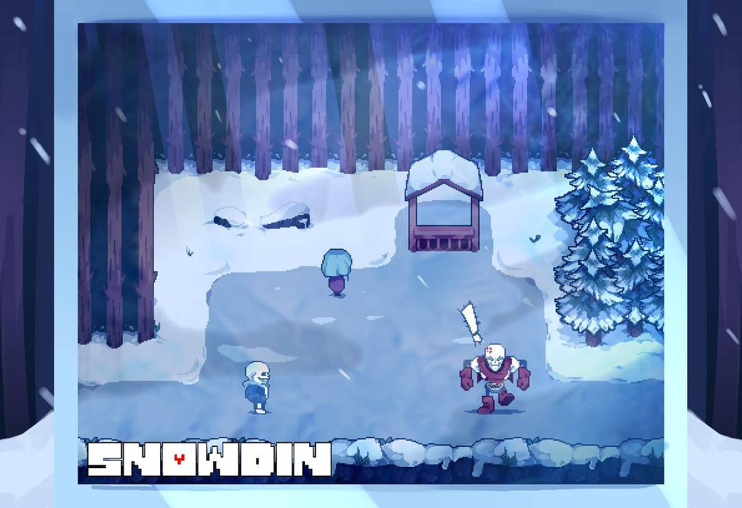 Undertale - Snowdin Overworld by Kekuusbroo on DeviantArt