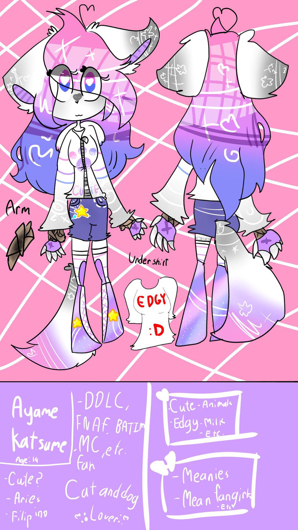 Oc Reading Reference My Oc reference sheet by GalactiaTheFox on DeviantArt