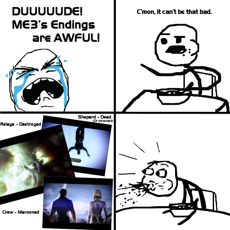 Cereal Guy finds out about ME3 (ENDING SPOILERS)