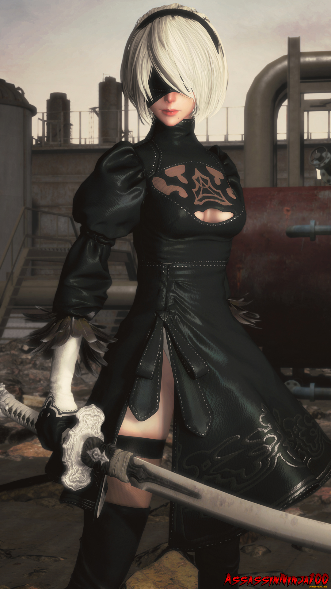 Angry 2b 2B by AssassinNinja100 on DeviantArt