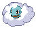 Squirtle in the clouds