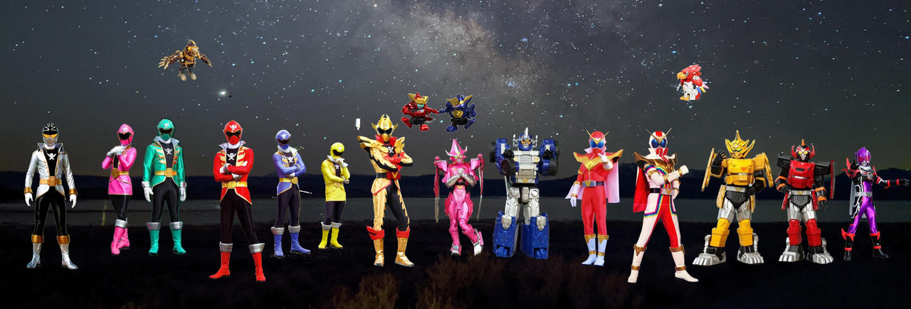Sentai Rangers Deviantart Super Sentai Anniversary Rangers by titoponce1215 on DeviantArt