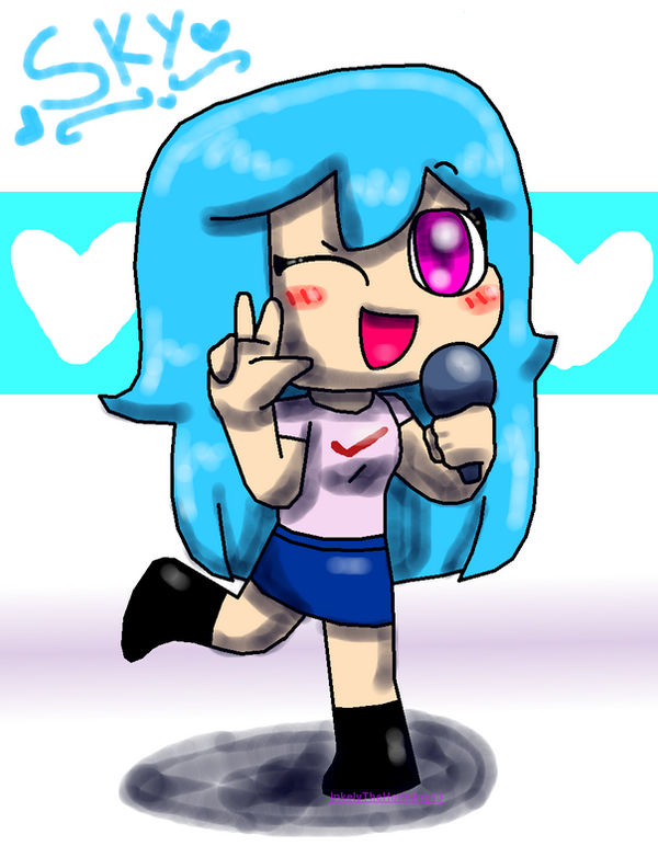 Fnf: Sky The Boyfriend Fangirl Fanart